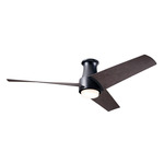 Ambit Flush DC Ceiling Fan - Matte Black / Ebony