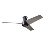 Ambit Flush DC Ceiling Fan - Matte Black / Graywash