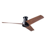 Ambit Flush DC Ceiling Fan - Matte Black / Mahogany