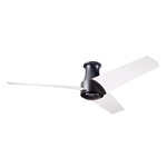 Ambit Flush DC Ceiling Fan - Matte Black / Matte White