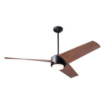 Ambit DC Ceiling Fan - Matte Black / Mahogany