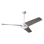 Ambit DC Ceiling Fan - Matte White / Graywash