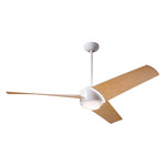 Ambit DC Ceiling Fan - Matte White / Maple