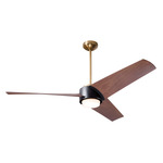 Ambit DC Ceiling Fan - Satin Brass / Matte Black / Mahogany