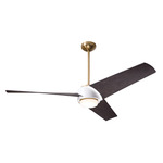 Ambit DC Ceiling Fan - Satin Brass / Matte White / Ebony