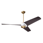 Ambit DC Ceiling Fan - Satin Brass / Matte White / Ebony