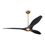 IC/Brisa DC Ceiling Fan - Satin Brass / Matte Black