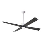 Nouveau DC Ceiling Fan - Matte White / Brass / Ebony