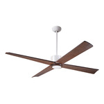 Nouveau DC Ceiling Fan - Matte White / Brass / Mahogany