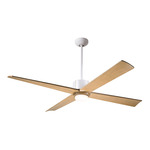 Nouveau DC Ceiling Fan - Matte White / Brass / Maple