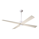 Nouveau DC Ceiling Fan - Matte White / Brass / Whitewash