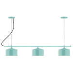 J-Series Julia Dual Canopy Linear Chandelier - Sea Green