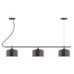 J-Series Julia Cord Hung Linear Multi-Light Pendant - Architectural Bronze