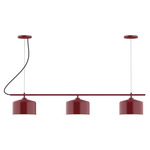 J-Series Julia Dual Canopy Linear Chandelier - Barn Red