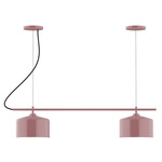 J-Series Julia Dual Canopy Linear Chandelier - Mauve