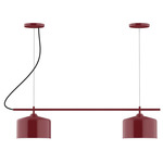 J-Series Julia Dual Canopy Linear Chandelier - Barn Red