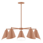 J-Series Jasmine Stem Hung Chandelier - Terracotta