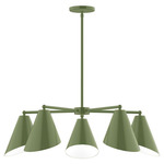 J-Series Jasmine Chandelier - Fern Green