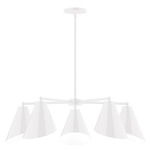 J-Series Jasmine Stem Hung Chandelier - White