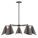 J-Series Jasmine Stem Hung Chandelier - Architectural Bronze