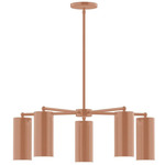 J-Series Jordan Stem Hung Chandelier - Terracotta