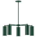 J-Series Jordan Stem Hung Chandelier - Forest Green