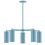J-Series Jordan Stem Hung Chandelier - Light Blue