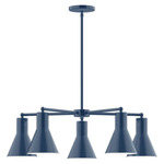 Axis Flare Stem Hung Chandelier - Navy