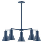 J-Series Flare Stem Chandelier - Navy