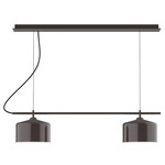 Axis Julia Linear Chandelier w/Bar Canopy - Architectural Bronze