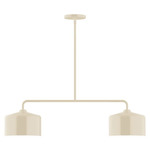 J-Series Julia Stem Hung Linear Multi-Light Pendant - Cream