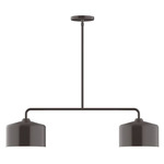 J-Series Julia Stem Hung Linear Multi-Light Pendant - Architectural Bronze
