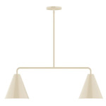 J-Series Jynx Stem Hung Linear Multi-Light Pendant - Cream