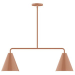 J-Series Jynx Stem Hung Linear Multi-Light Pendant - Terracotta