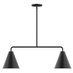 J-Series Jynx Stem Hung Linear Multi-Light Pendant - Black