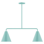 J-Series Jynx Stem Hung Linear Multi-Light Pendant - Sea Green