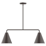 J-Series Jynx Stem Hung Linear Multi-Light Pendant - Architectural Bronze