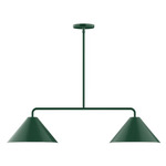 Axis Pinnacle Linear Pendant - Forest Green
