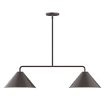 Axis Pinnacle Linear Pendant - Architectural Bronze