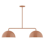 Axis Arcade Stem Hung Linear Multi-Light Pendant - Terracotta