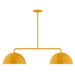 Axis Arcade Stem Hung Linear Multi-Light Pendant - Bright Yellow