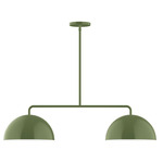 Axis Arcade Stem Hung Linear Multi-Light Pendant - Fern Green