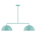 Axis Arcade Stem Hung Linear Multi-Light Pendant - Sea Green