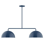 Axis Arcade Stem Hung Linear Multi-Light Pendant - Navy