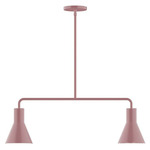 Axis Flare Stem Hung Linear Multi-Light Pendant - Mauve