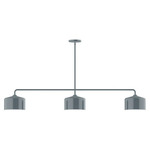 J-Series Julia Stem Hung Linear Multi-Light Pendant - Slate Gray