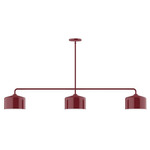 J-Series Julia Stem Hung Linear Multi-Light Pendant - Barn Red