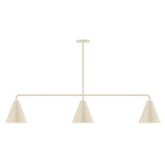 J-Series Jynx Stem Hung Linear Multi-Light Pendant - Cream