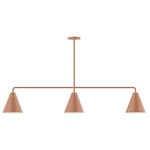 J-Series Jynx Stem Hung Linear Multi-Light Pendant - Terracotta