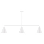 J-Series Jynx Stem Hung Linear Multi-Light Pendant - White